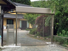 のガレージシャッター シャッターゲート FX1型 電動式 施工例