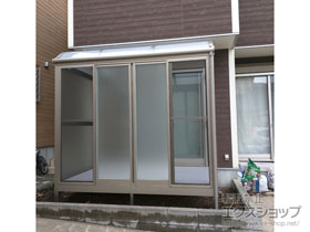 のテラス囲い・サンルーム サニージュ R型 床納まり ランマ無 積雪〜20cm対応 施工例