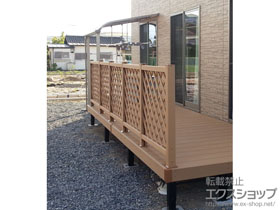 のテラス屋根 スピーネ R型 テラスタイプ 単体 積雪〜20cm対応＋吊り下げ物干し Aセット 施工例