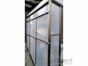 のストックヤード スピーネストックヤードR型 パネルタイプ 袖壁仕様 積雪〜20cm対応 施工例