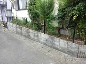 のフェンス・柵 イーネットフェンス1F型 自由柱＜水平地＞ 施工例