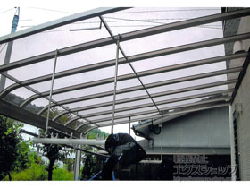 のテラス屋根 スピーネ R型 テラスタイプ 単体 積雪〜20cm対応 施工例