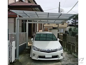 のカーポート ニューマイリッシュ 逆勾配(前下がり) 積雪〜20cm対応 施工例