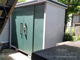 の物置・屋外倉庫 エルモ 一般型 2570×1170×2121 LMD-2511-EG 施工例