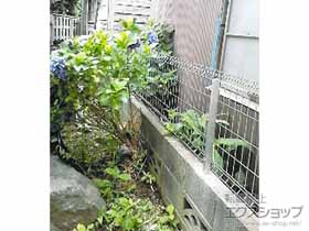 のフェンス・柵 イーネットフェンス１F型　自由柱 施工例