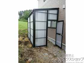 のストックヤード スピーネストックヤードF型 波板タイプ ヤード仕様 積雪〜50cm対応 施工例