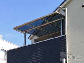 のバルコニー・ベランダ屋根 プレシオステラス F型 屋根タイプ 単体 積雪〜20ｃｍ対応 施工例