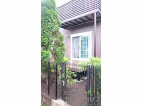 のフェンス・柵 イーネットフェンス1F型 自由柱タイプ 施工例