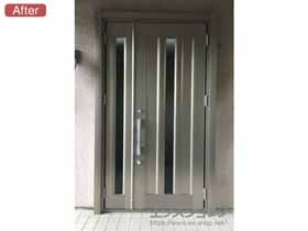 の玄関ドア リシェントII アルミ仕様 親子仕様(ランマ無)R C12型 施工例