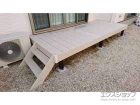 のウッドデッキ エバーエコウッドII デッキセット 施工例