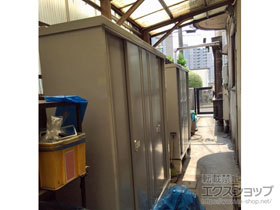 の物置・屋外倉庫 シンプリー 一般型 1940×515×1903 MJX-195E-FS 施工例