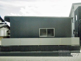 のフェンス・柵 ミエーネフェンス 目隠しルーバータイプ 自由柱施工 施工例