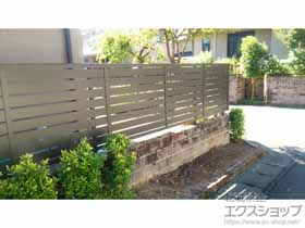 のフェンス・柵 セレビューフェンスR3型 自在柱 施工例