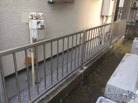 のフェンス・柵 ミエッタフェンス 防犯格子タイプ 自由柱 施工例