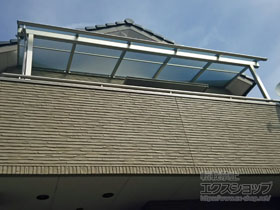 のバルコニー・ベランダ屋根 ヴェクターテラス R型 屋根タイプ 単体 積雪〜20cm対応 施工例