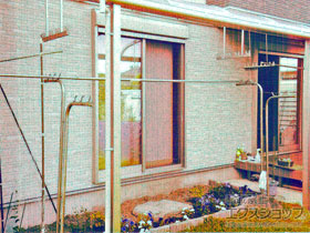 のテラス屋根 プレシオステラス R型 テラスタイプ 単体 積雪〜20cm対応 施工例