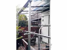 のテラス屋根 スピーネ F型 テラスタイプ 単体 積雪〜20cm対応 施工例