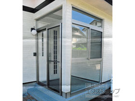 の風除室 ツインガードIII Iタイプ ランマ付 ※2箇所分 施工例