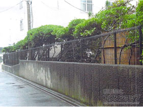 のフェンス・柵 ハイグリッドフェンスN1型 間仕切りタイプ 施工例