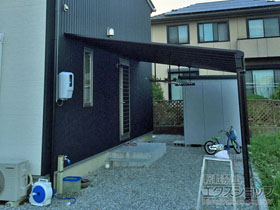 のテラス屋根 ヴェクターテラス F型 テラスタイプ 単体 積雪〜20cm対応 施工例