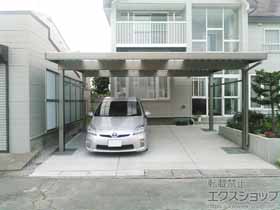 のカーポート テリオスポートIII 3000 2台用 角柱4本使用 積雪〜100cm対応 施工例