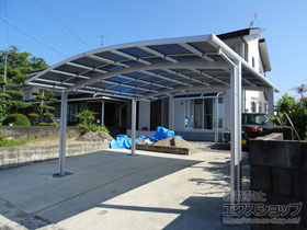 のカーポート ネスカR (ラウンドスタイル) ワイド 積雪〜20cm対応 施工例