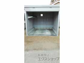 の倉庫・ガレージ バイク保管庫 土間タイプ FXN-2630S-ＵＧ 施工例