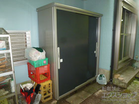の物置・屋外倉庫 エスモ 一般型 （ESD-1606AGL） 施工例