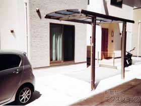 のサイクルポート・駐輪場 フーゴAミニ (アーチスタイル) 積雪〜20cm対応 施工例