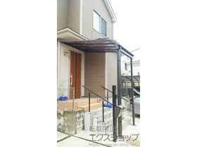 のテラス屋根 スピーネ R型 1500 テラスタイプ 連棟 積雪〜50cm対応 施工例