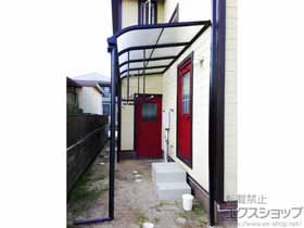 のテラス屋根 プレシオステラス R型 テラスタイプ 単体 積雪〜20cm対応 施工例