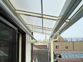 のバルコニー・ベランダ屋根 スピーネ F型 屋根タイプ 単体 積雪〜20cm対応 施工例