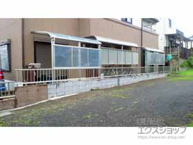 のフェンス・柵 ミエッタフェンス 防犯たて格子タイプ 自由柱 施工例