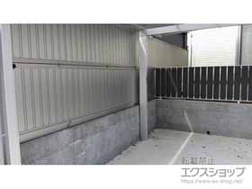 のフェンス・柵 マイリッシュA6型 たて板格子 フリー支柱タイプ 施工例