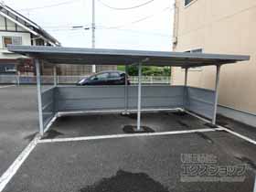 のサイクルポート・駐輪場 自転車置場 BF 2連続タイプ 一般型 BF-24L-2 施工例