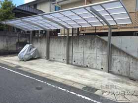 のカーポート プレシオスポート 縦連棟 積雪〜20cm対応 施工例