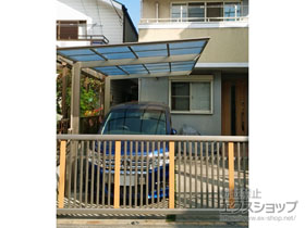 のカーポート フーゴF (フラットスタイル) 積雪〜20cm対応 施工例