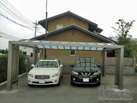 のカーポート IORI イオリ 2台用 積雪〜20cm対応 施工例