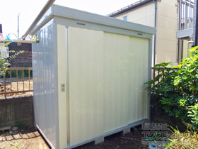 の物置・屋外倉庫 ネクスタ 一般型 2210×1370×2020 NXN-30S-FW 施工例