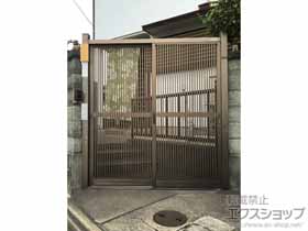 のカーゲート アーキシャット 単色 片開き 170S 施工例