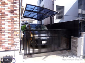 のカーゲート オーバードアS2型 手動式 施工例