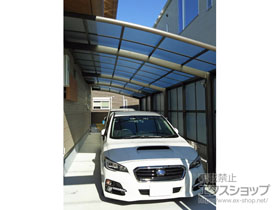 のカーポート ネスカR (ラウンドスタイル) 縦連棟 積雪〜20cm対応 施工例