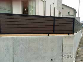 のフェンス・柵 モクアルフェンス 目隠しタイプ 自由柱施工 施工例