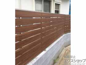のフェンス・柵 ジオーナフェンスYS型 フリーポールタイプ マテリアルカラー 施工例