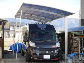 のカーポート レイナポートグラン 延長　積雪〜20cm対応 施工例