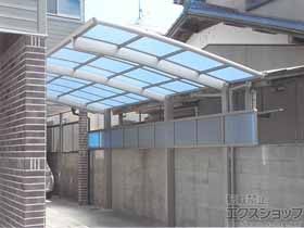 のカーポート ネスカR (ラウンドスタイル) 延長　積雪〜20cm対応 施工例