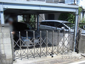 のカーゲート トリップゲート RB型 ノンレール 片開き（32S） 施工例