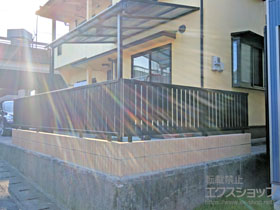 のテラス屋根 スピーネ R型 テラスタイプ 単体 施工例