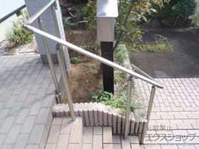 のフェンス・柵 パルトナーUDフェンス1型(手すり) 自立タイプ 笠木1段仕様 施工例