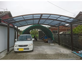 のカーポート プレシオスポート ワイド 積雪〜20cm対応 施工例